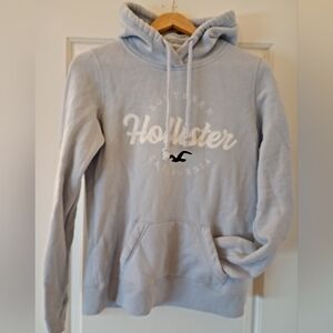 Hollister Light Blue Pullover Hoodie (XS)